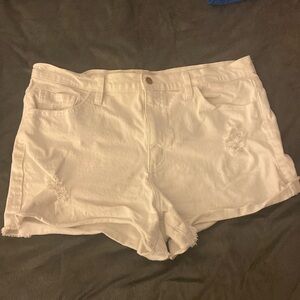 White Jean Shorts EUC